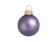 12ct Matte Lilac Purple Glass Ball Christmas Ornaments 2.75 70mm