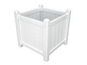16 Recycled Earth Friendly Outdoor Garden Flower Planter White