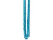 Club Pack of 720 Turquoise Metallic Small Round Beaded Necklace Birthday Party Favors 33