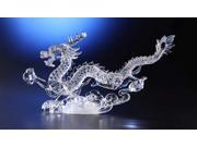 Pack of 2 Icy Crystal Illuminated Decorative Dragon Figurines 10