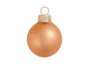 2ct Matte Mandarin Orange Glass Ball Christmas Ornaments 6 150mm