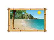 Pack of 6 Tropical Beach Insta View Island Theme Wall Decoration 62
