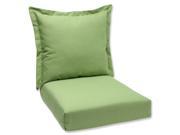 44 Sunbrella Green Outdoor Patio Deep Seating Cushion and Back Pillow
