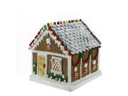 12.5 Candied Gingerbread Kindle Cottage Table Top Christmas Decoration