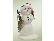 7.5 Small Christmas Winter Snowman with Ice Skates Figure