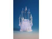 Pack of 2 Decorative Illuminated Icy Crystal Castle Figurines 13