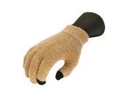 Women s Light Khaki Aloe Vera Plush Winter Touchscreen Gloves One Size