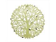 Pack of 2 Distressed Finish Lime Green Tree Medallion Wall Art Decorations 19.75