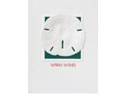 Pack of 10 Sand Dollar Fine Art Embossed Deluxe Christmas Greeting Cards and Envelopes