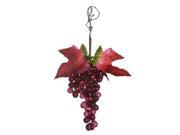 7 Tuscan Winery Burgundy Grape Cluster Christmas Ornament