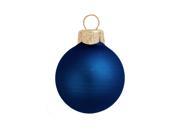 Midnight Blue Glass Ball Christmas Ornaments