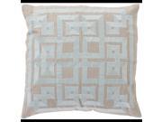 20 x 20 Cool Gray and Tan Alemeda Decorative Throw Pillow Down Filler