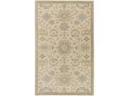 12 x 15 Classical Caesar Sand Brown and Olive Green Wool Area Throw Rug