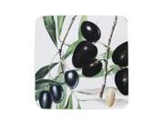 Pack of 8 Absorbent Antique Style Black Olive Cocktail Drink Coasters 4