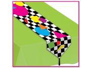 Club Pack of 12 Retro 80 s Party Shapes Table Runner 6