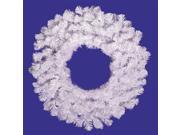 60 Crystal White Spruce Artificial Christmas Wreath Unlit