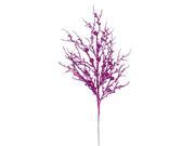 29 Decorative Pinkish Purple Sparkle Berry Twig Christmas Crafting Spray
