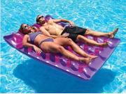 78 Water Sports Purple Two Person Double Inflatable Swimming Pool Mat Float