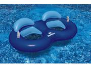 83.5 Recliner Ring Duo Swimming Pool Float with Cup Holders