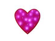 15 LED Lighted Pink and Red Valentine s Day Heart Window Silhouette Decoration