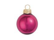 12ct Shiny Pink Berry Glass Ball Christmas Ornaments 2.75 12ct Shiny Pink Berry Glass Ball Christmas Ornaments 2.75