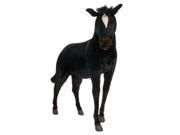 56 Lifelike Handcrafted Extra Soft Plush Black Horse Pony Stuffed Animal