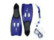 Blue Reef Diver Teen Young Adult Pro Scuba or Snorkeling Swimming Pool Set Extra Small