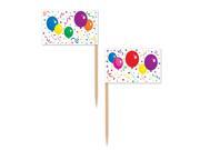 Club Pack of 600 Multi Colored Balloons Confetti Food Drink or Decoration Party Picks 2.5