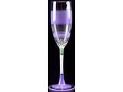 Set of 2 Purple Retro Stripe Hand Painted Champagne Drinking Glasses 5.75 Oz.