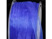 Royal Blue Narrow Organdy Craft Ribbon 16mm x 100 Yards