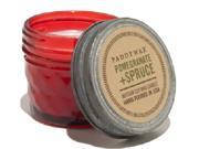 Paddywax Pomegranate and Spruce Soy Wax Scented Candle in Decorative Relish Jar 3 oz