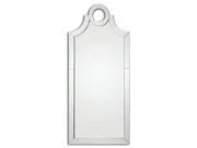 66 Caesar Turkish Arched Wall Mirror with Lightly Antiqued Glass Tile Frame