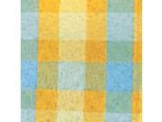 Orange and Light Blue Plaid Cut Edge Craft Ribbon 2.75 x 66 Yards