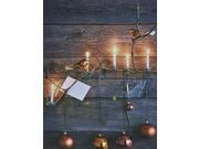 Battery Operated LED Lighted Scandinavian Christmas Canvas Wall Art with Timer 16 x 12