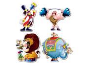 Club Pack of 48 Multi Colored Big Top Themed Circus Cutout Decorations 14