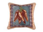 17 Caliente! Red Hot Pepper Decorative Tapestry Accent Throw Pillow