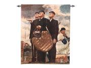 Bottom of the Sixth Baseball Umpire Cotton Tapestry Wall Hanging 48 x 38