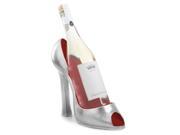 9 Fashion Avenue Women s Silver Red High Heel Shoe Wine Bottle Holder
