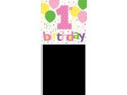 Pack of 6 Birthday Girl 1st Birthday Yard Banner Party Decorations 32