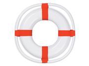 Club Pack of 24 White and Red Nautical Themed Plastic Life Preserver Party Decorations 23