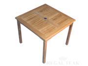48 Natural Teak Square Outdoor Patio Wooden Bistro Side Table