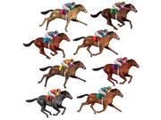 Club Pack of 96 Race Horse Wall Decorations 29