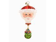 Christopher Radko Glass Come Fly With Me Santa Hot Air Balloon Christmas Ornament 1017579