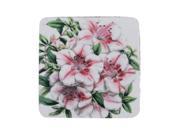 Pack of 8 Absorbent Antique Style Botanical Azalea Print Cocktail Drink Coasters 4