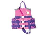 USCG Approved Water or Swimming Pool Pretty in Pink Child Floral Life Vest for Girls Up to 50lbs