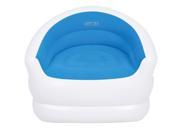 37 White and Blue Color Splash Indoor Outdoor Inflatable Lounge Chair