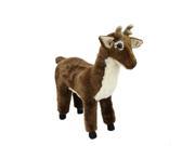21.5 Life Like Extra Soft Standing White Tail Deer Stuffed Animal Footrest