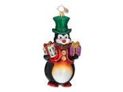 Christopher Radko Glass Mr. Penguin s Presents Christmas Ornament 1016715