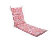 72.5 Pink Psychedlic Kaleidoscope Outdoor Patio Chaise Lounge Cushion