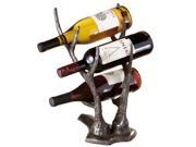 14 Decorative Lodge Style Cast Iron Deer Antler Wine Bottle Holder Rack